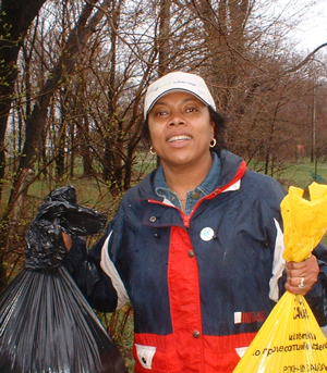 Part of the Earth Day clean up crew! Maria Robinson for Council