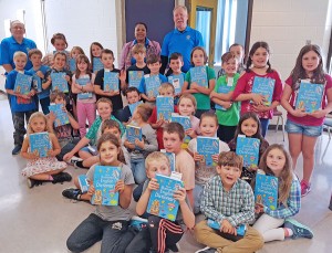 At the Rotary presentation of dictionaries to the kids, Eganville District Public School